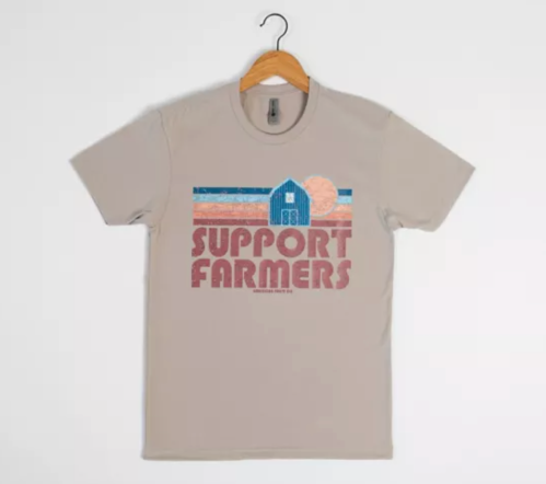 American Farm Company Retro 'Support Farmers' T-Shirt