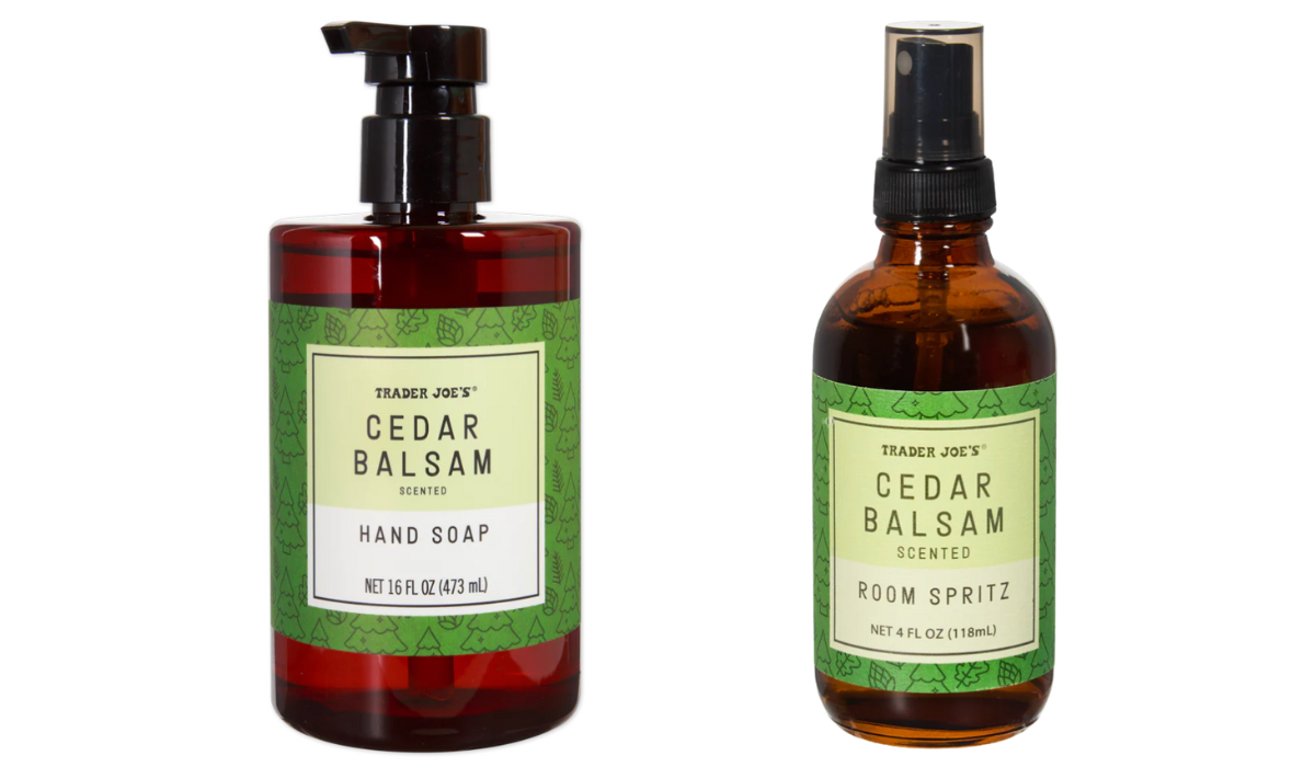 Trader Joe's Cedar Balsam hand soap and room spritz