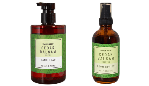 Trader Joe's Cedar Balsam hand soap and room spritz