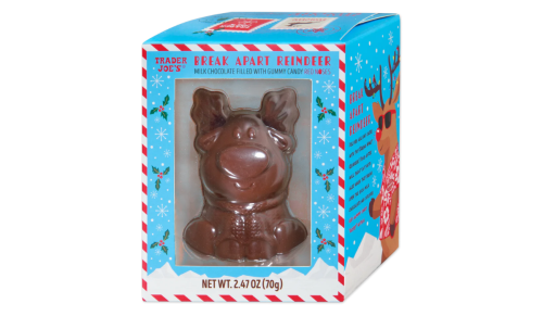 Trader Joe's pull-apart chocolate reindeer