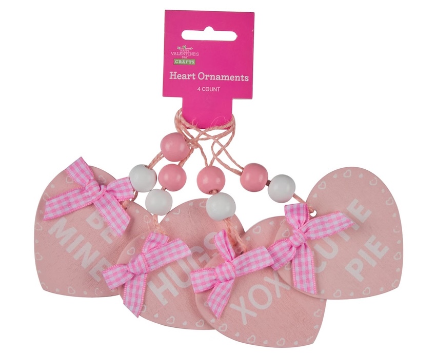 Heart-Shaped Wooden Ornaments
