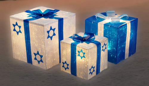 hanukkah gift box decorations
