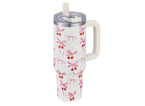 Adventuridge 40 oz Thirst Crusher Tumbler - Bows & Cherries