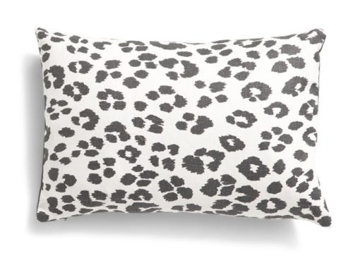 Austin Horn Collection By Schumacher Fabric Made In Usa 13x19 Linen Leopard Luxury Pillow