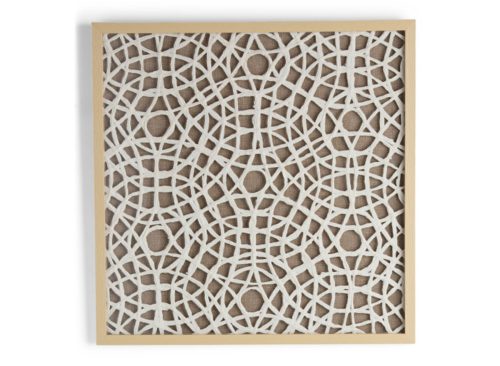 BASSETT MIRROR 24x24 Lined Abstract Wall Art