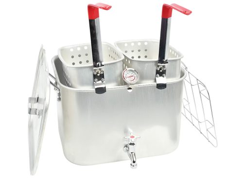 Bass Pro Shops 36-Qt. Aluminum Fry Pot with Baskets and Spigot