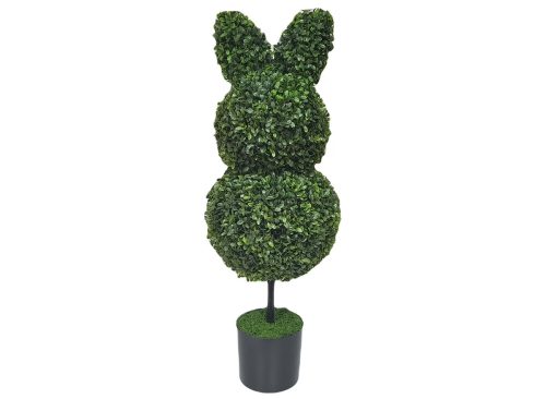 Boxwood Easter Bunny Topiary, Green, 35", by My Texas House