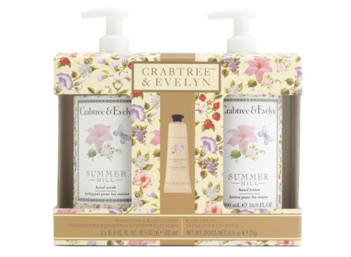 CRABTREE & EVELYN 3pc Hand Wash Hand Lotion And Hand Cream Boxed Set