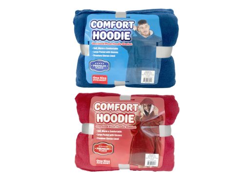 Comfort Hoodie Oversized Plush Hoodie Blanket 