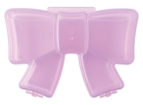 Crofton Valentine's Day Bow Shaped Divided Snack Box, Purple