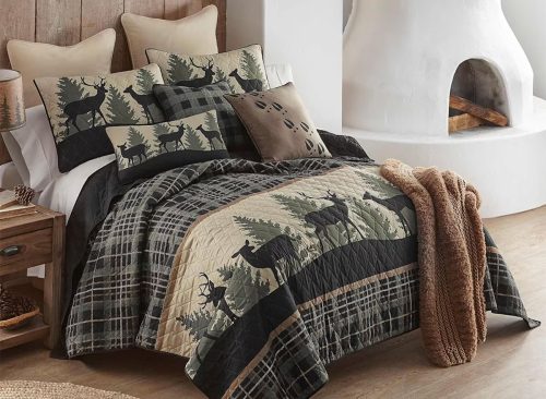 Donna Sharp Deer Walk Ultra Comfort Quilt Set