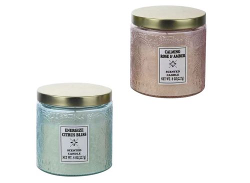 Energize Scented Candle With Metal Lid, Assorted Scents