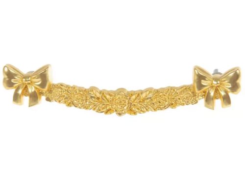 Gold Bows & Flowers Metal Pull