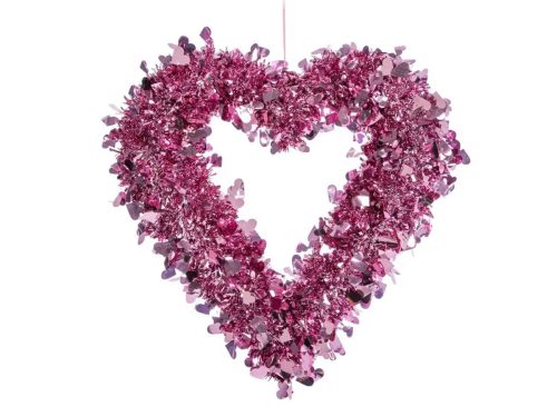 Hobby Lobby Tinsel Heart Wreath