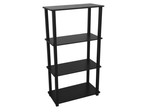 Interiors By Design Black 4-Tier Bookshelves