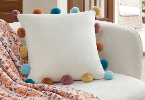 Jenny Martinez pompom pillow
