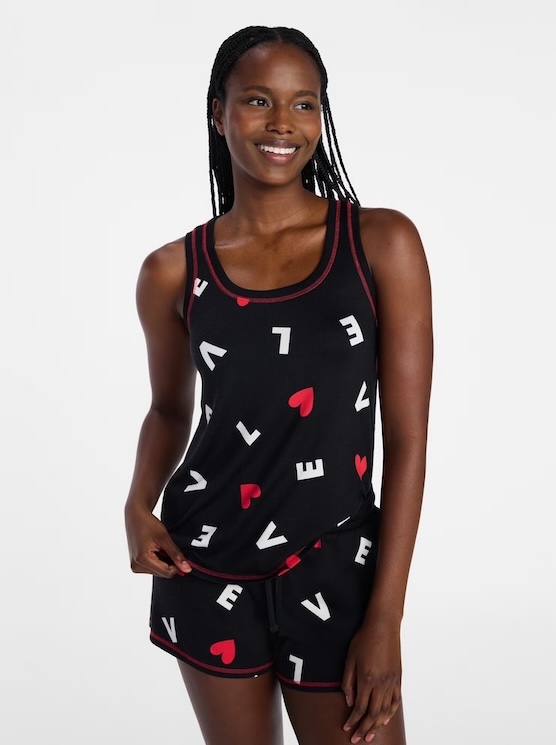 Joyspun Women's Cozy Lounge Collection Hacci Knit Sleep Tank Top