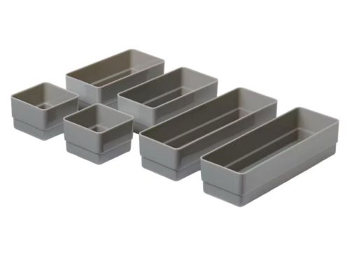 KIRKTON HOUSE 6 Pack Drawer Organizer, Grey