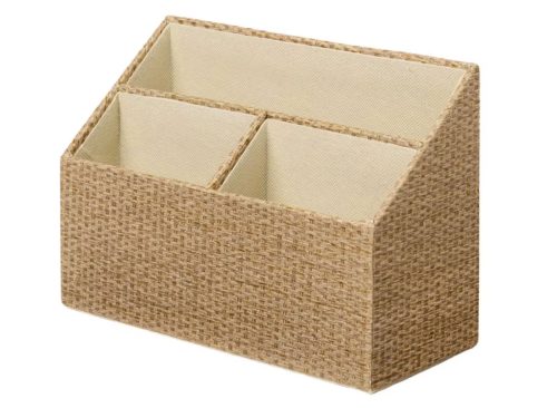 KIRKTON HOUSE Woven Desk Organizer, 3 Slot Storage