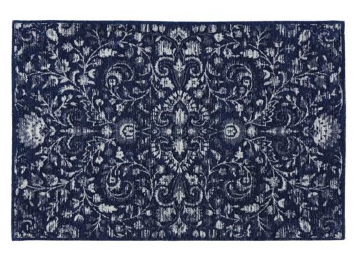Kirkton House 24" x 36" Decorative Accent Rug - Navy Traditional