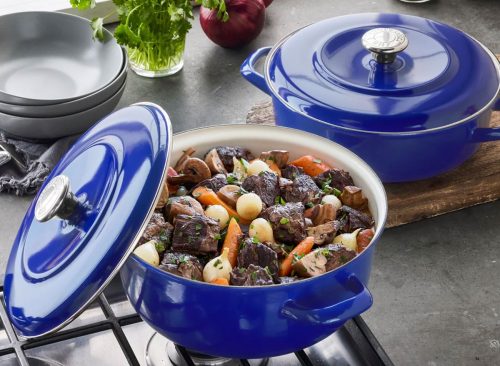 Merten & Storck 5.3-Quart Dutch Oven with Lid, 3.7-Quart Braiser with Lid, 2-pack