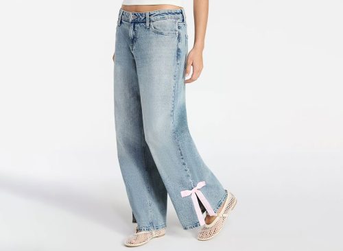No Boundaries Baggy Jeans with Side Bow