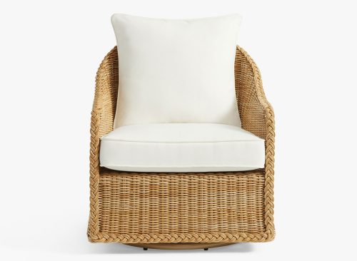 Open Box: Westport Swivel Outdoor Lounge Chair with Cushion - Sandstone