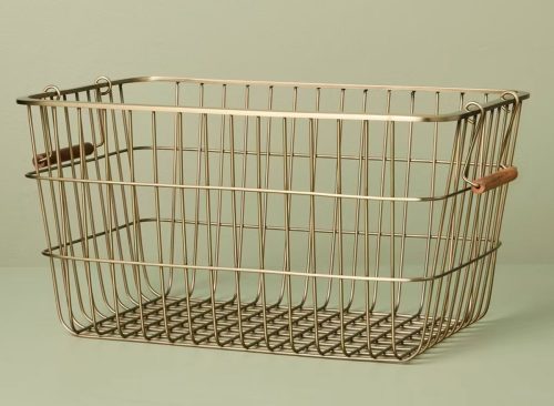 Pantry Brass Wire Storage Basket - Hearth & Hand™ with Magnolia