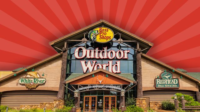 Exterior view of the Outdoor World Pro Bass Shops