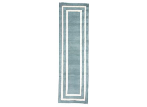 RALPH LAUREN 2x8 Wool Blend Borders Hand Tufted Runner