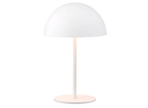 Rechargeable Mushroom Table Lamp, White