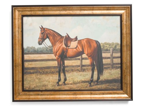 STUPELL 16x20 Horse With Fence Wall Art