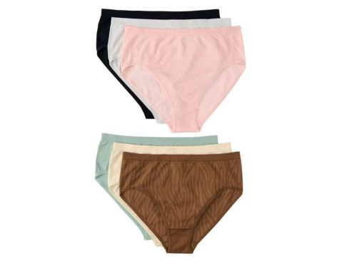 Serra 6 Pack Ladies Seamless Brief, XL