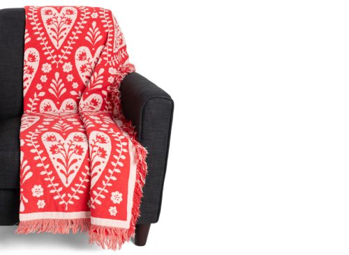 THE FARMHOUSE BY RACHEL ASHWELL Bouquet Of Love Chenille Throw