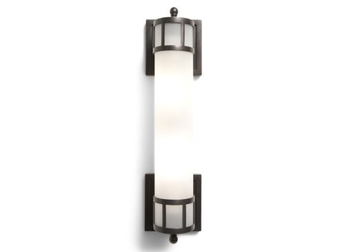 VISUAL COMFORT 18in Openwork Medium Sconce With Frosted Glass Shade
