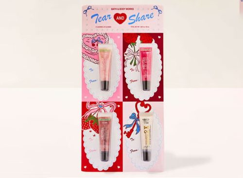 Valentine's Day Tear-Away Lip Gloss Gift Set