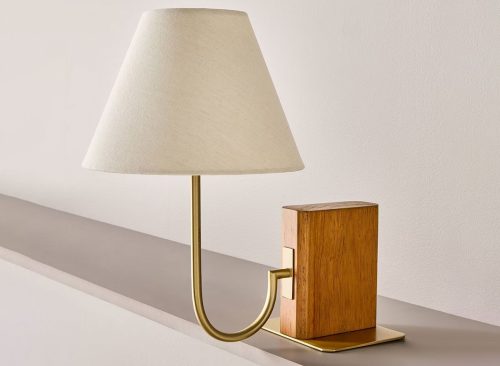 Wood Mid Tone Bookshelf Lamp - Hearth & Hand™ with Magnolia