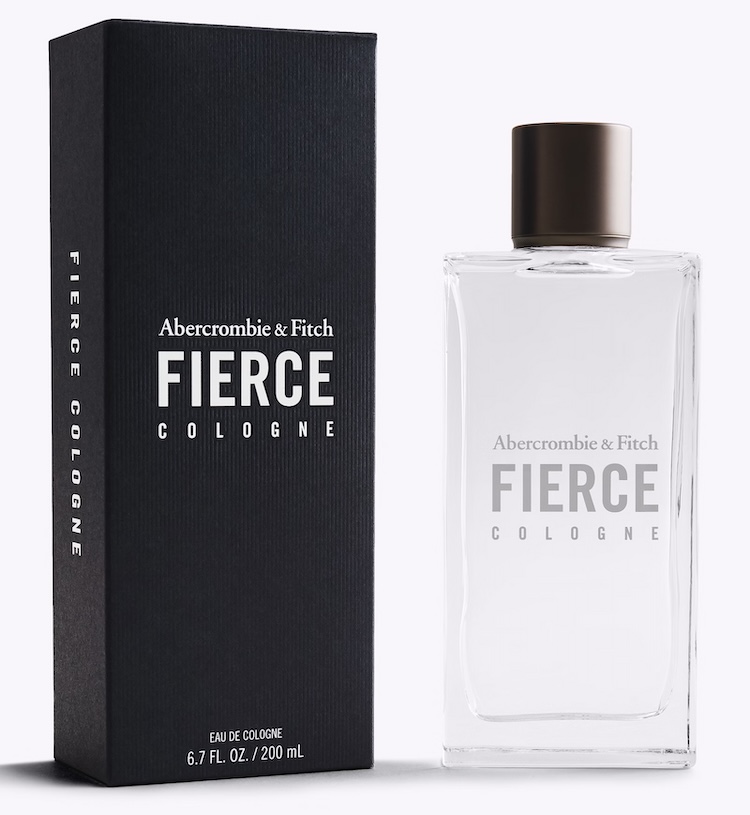 A bottle of Abercrombie Fierce cologne