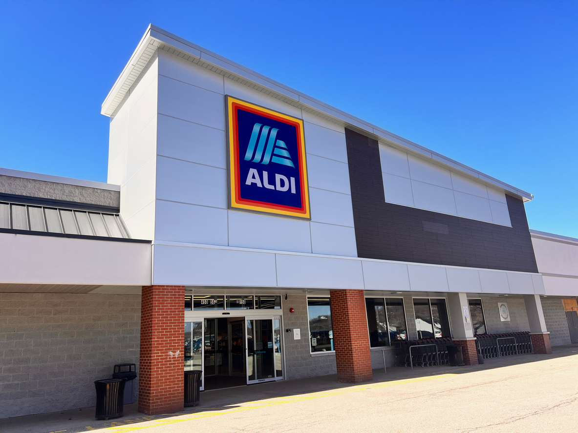 An Aldi storefront