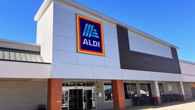 An Aldi storefront