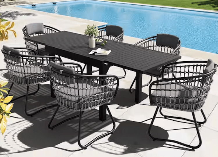 Cloudfly 7-Piece Aluminum Outdoor Dining Set