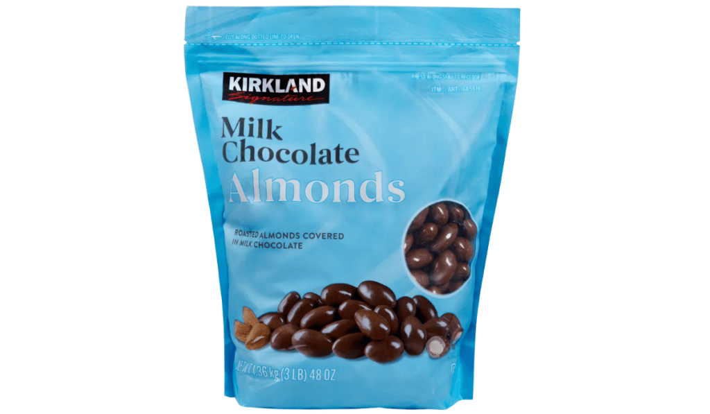 Kirkland milk chocolate almonds