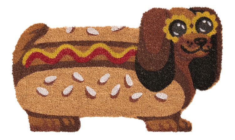 Dachshund Hotdog Doormat