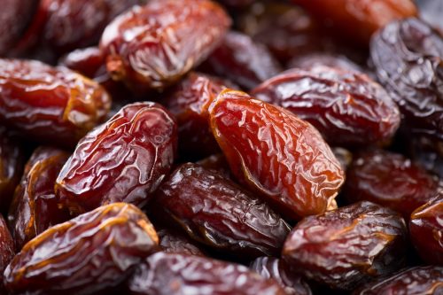 closeup of fresh dates