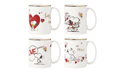 Peanuts Valentine's Day mugs