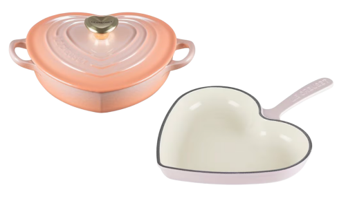 Le Creuset heart-shaped cookware