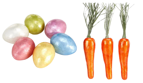 shimmery Easter decorations