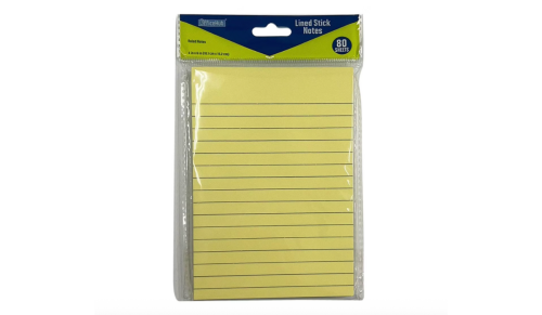 yellow lined sticky notes