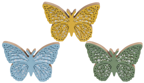 wooden butterfly decor