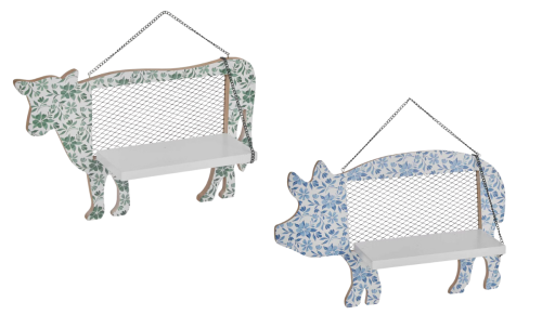 printed animal shelves